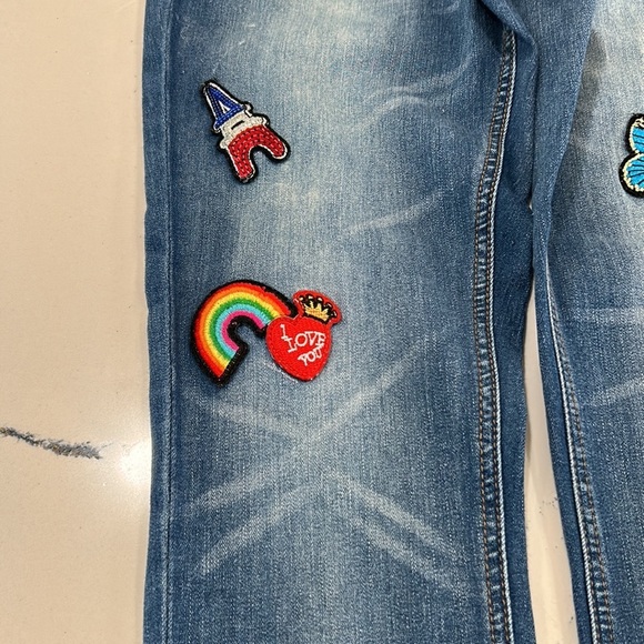 Rocks & Indigo Jeans with Patches on Front sz.12/30 - Picture 3 of 8